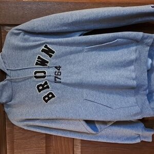 Brown University Gray Hoodie Sweatshirt - Collegiate Men's Hoodie